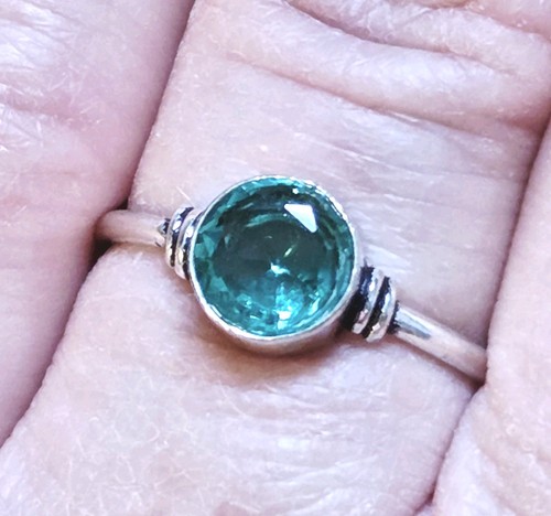 Blauer topas ethno ring gr - ring,