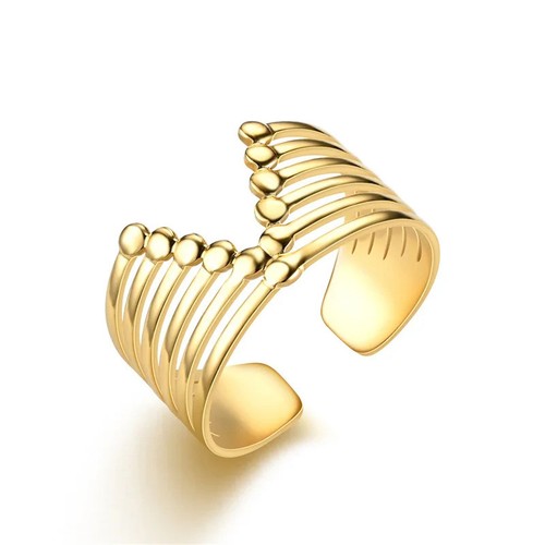 Edelstahl ring vergoldet mit - ring,