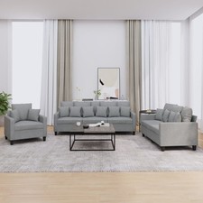 3-tlg/4-tlg. Sofagarnitur mit Kissen Wohnzimmer Couch Sofa Relaxsofa Polstersofa