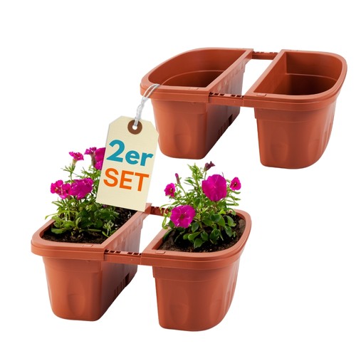 2er set blumen kasten - 2er,