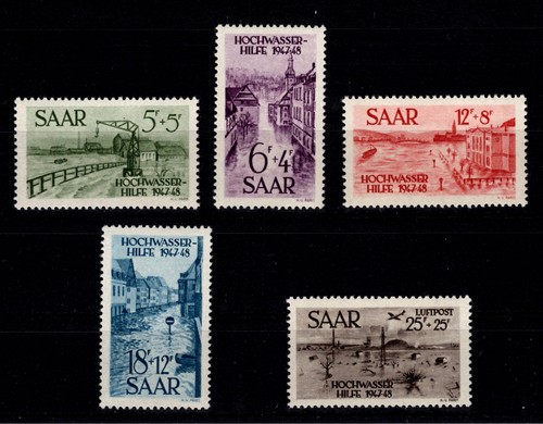 Saarland 255 259 postfrisch - saarland,