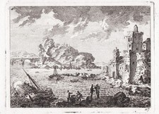 ships Hafen harbor Schiffe Marine Perelle gravure engraving 1700