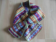 OILILY schöner bunter Musterstrickschal TOP HSR915