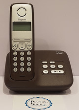 Siemens Gigaset Haus Telefon Schnurlos AL240A Braun Anrufbeantworter DECT Single