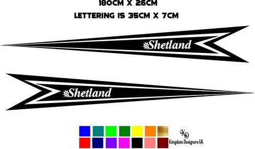 Shetland boote grafik - shetland,
