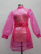 pinkes PVC Kleid , Gr. M