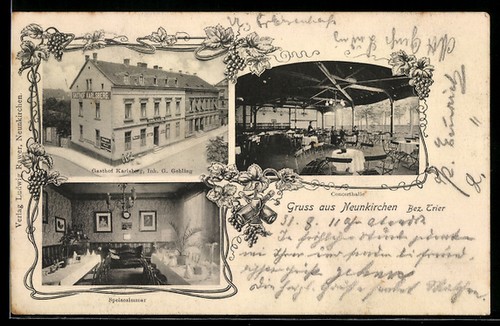 Neunkirchen trier gasthof - ak,
