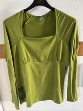Skunkfunk Damen Shirt Grün Gr. L Langarm Viskose Elasthan