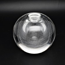 Alte Kugelvase aus Glas mit Luftblasen Ø ca. 12,5 cm Gewicht ca. 2,4 kg