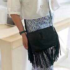 YSL Yves Saint Laurent Pouch Fringes Bag Messenger