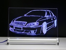 Opel Omega B LED Schild Gravur