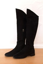 SALMASO  Italy Overknee Leder Stiefel schwarz  Gr. 40  NP 398 €