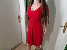 Tommy Hilfiger Summer Shirt Kleid Dress Ärmel S M L 36 38 40 V Ausschnitt rot