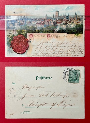 Litho danzig 1901 - litho,