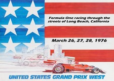 Vintage Formel 1 Rennwandkunst