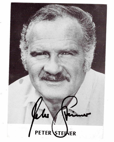 Peter steiner autogrammkarte - steiner,