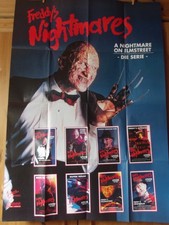 Freddy Krueger  "A Nightmare on Elmstreet" Plakat für Videotheken-Serie 1989