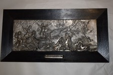 Großes Zinnbild "Jagdzug der