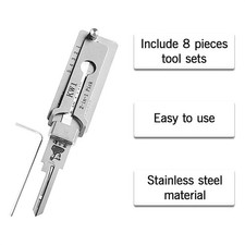 2 in 1 Haken und Pick Set KW1 Schloss Schlüssel für Reparaturwerkzeug