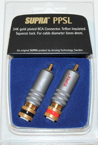 Supra cables ppsl rca stecker - cables,