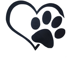 Pfoten Aufkleber Sticker Hunde