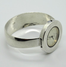 DESIGNER QUINN Armbanduhr 925 Silber 70 Modernist FS Scheurle Luxury massiv 70Gr