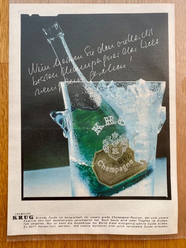 Champagne krug champagner 80s - champagne,