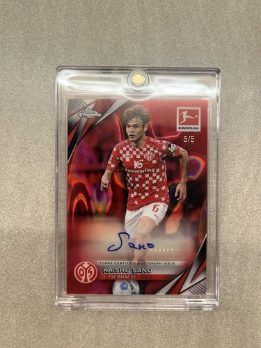 Kaishu sano rookie auto red - kaishu,