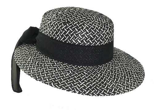 Eleganter ovaler damenhut mit - eleganter,