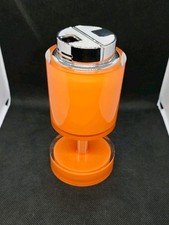 Sarome Piezo Tischfeuerzeug 60er 70er Popart Look in orange Vintage Retro Japan