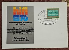 Ersttagsbrief zur 3. Internationalen HiFi-Ausstellung mit Briefmarke 1976 Ddorf