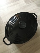 Le Creuset Bräter Cocotte 27cm Oval Schwarz NEU OVP