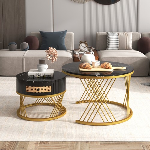 Couchtisch sofatisch 2er set - couchtisch,