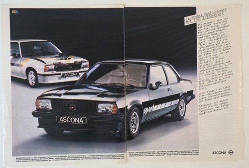 Opel ascona werbebild - opel, retro