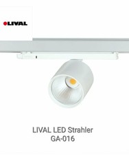 5x LIVAL Strahler LED NEU Weiß 30W 3500K für 3-Phasen Stromschiene
