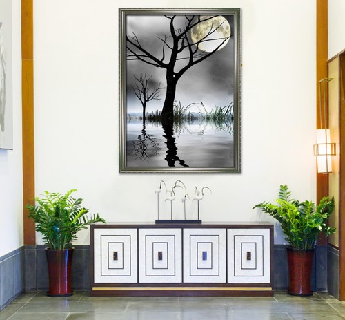 Mondschein landschaft 3 - landschaft,