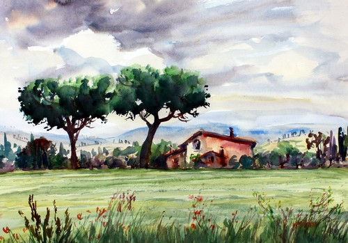 Kunstkarten aquarell 12erset - 12erset, "