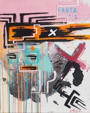 GEMÄLDE abstrakt C. FANTA ORIGINAL Kunst Leinwand MALEREI portrait art acryl