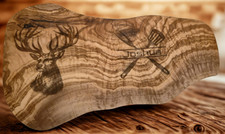 Schneidebrett Olivenholz 45 cm | Gravur  - Personalisiertes Schneidebrett