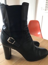 Sergio Rossi Designer Stiefelette Stiefel schwarz Gr. 40