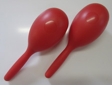 MRP-20RD Ein Paar Kunststoff-Maracas 20 cm Rot
