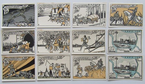 12x herne notgeld gutschein - notgeld,