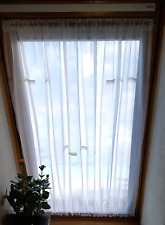 Scheibengardine Handarbeit B 100cm x 100cm hoch Spanngardine Gardine