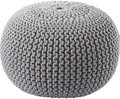 Großer gestrickter pouf - großer,