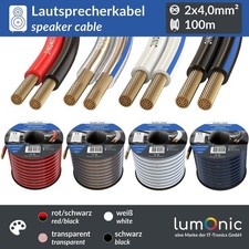 100m Lautsprecherkabel 2x