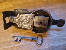 Antikes Tür o. Schrank Schloss mit Schlüssel