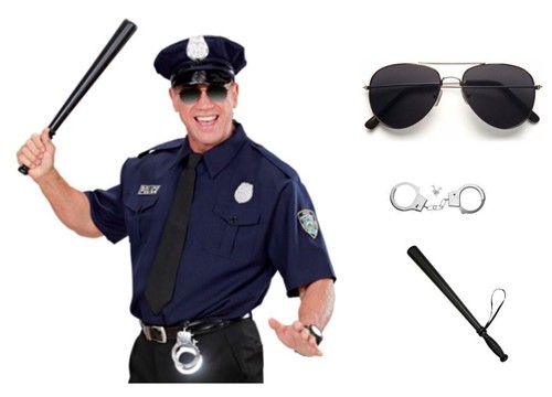 Polizist herren kostüm - polizist,