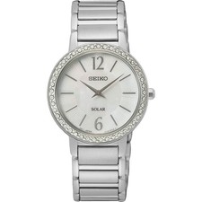 Seiko  Silber Damen Armbanduhr