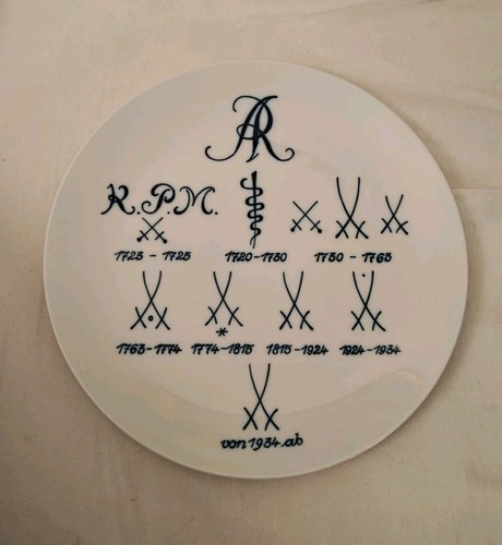Meissen teller signaturen - meissen,