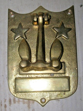 Messing Türklopfer Anker